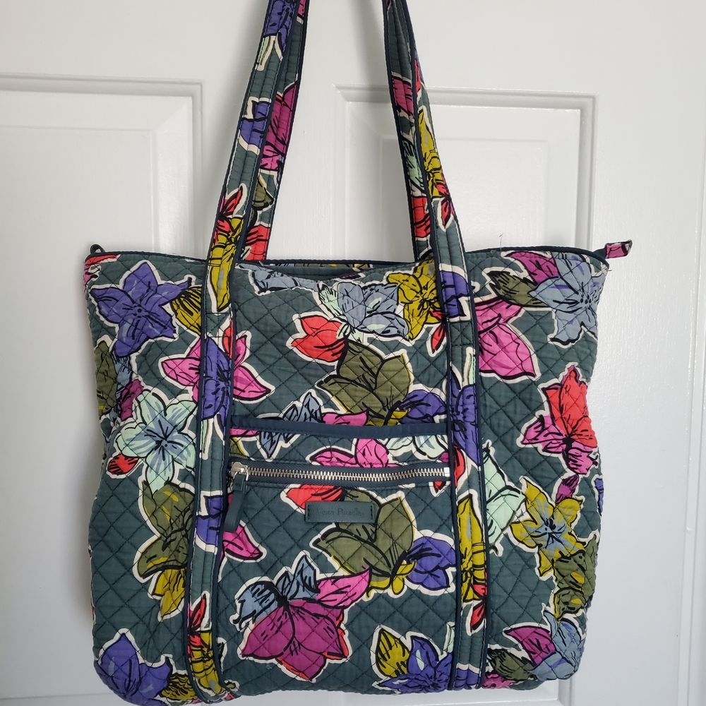 Floral Quilted Tote Bag